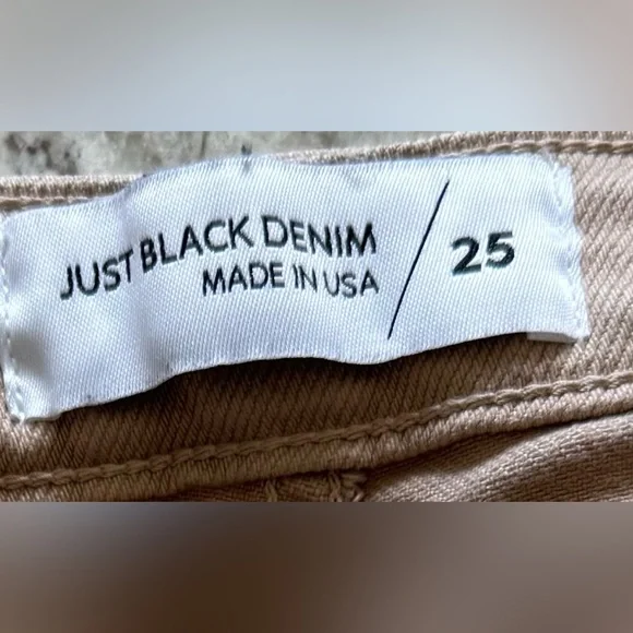 Just Black Jeans Women's tan Size 25 Stretch Denim  Mid Rise - Picture 8 of 16